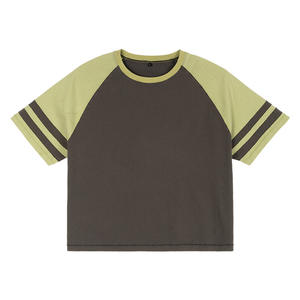 เสื้อยืดแขนสั้นแบบแร็กแลนแนวสปอร์ตแฟชั่นสำหรับผู้ชายเสื้อยืด100% ผ้าฝ้ายถักมีโบว์ผ้าสไตล์ฮิปฮอปทรงพอดีตัวปกติ - Product Image 2