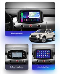 Hd android player <span class=keywords><strong>2</strong></span> din rádio estéreo carro, navegação gps carplay rds/am/dsp 4g para fiat 500x 2014 -2020 - Product Image 2