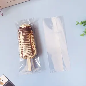 Transparent clair fin joint thermoscellable en plastique congelé ventouse glace Pop emballage bricolage glace sucette Popsicle emballage sacs