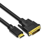HDMI - DVI Kablosu Erkek-Erkek Çift Yönlü Altın Kaplama 1080P 3D Altın Kaplama Uzatma Kablosu 1.5M3M5M10M15M
