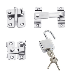 Loquet de porte en acier inoxydable à résonance, petit, moyen, grand, style moderne et simple, pour armoire, toilettes, sécurité de la porte - Product Image 1