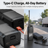 Fabricant XUNLIBAO D810 DMR Talkie-walkie numérique et analogique double mode avec cryptage, OEM ODM, logo personnalisé pour distributeur en gros