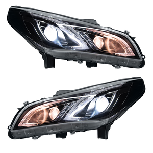 Faro a LED con Proiettore Bi-LED Stile <span class=keywords><strong>Mercedes</strong></span> W212 per Hyundai Sonata 9a Generazione <span class=keywords><strong>2015</strong></span>-2017, con DRL e Alloggiamento Fumé - Product Image 2