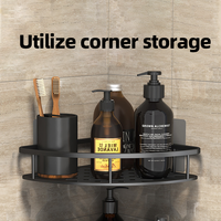 Accessoires pour la maison multi-styles chauds sans perçage carré étagère de douche caddy organisateur salle de bain étagères de rangement d'angle