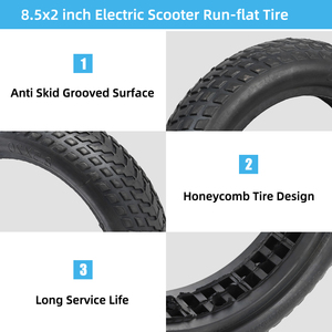 Pièces de rechange de pneu en caoutchouc solide en nid d'abeille pour Scooter électrique non pneumatique de 8.5 pouces pour pneu de remplacement Cityneye <span class=keywords><strong>Mijia</strong></span> M365/Pro/MI3 - Product Image 4