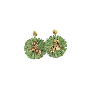 Pendientes de Moda ER2601-27GL para Mujer, Estilo Bohemio, con Flores, Chapados en Oro, de Acero Inoxidable 316L, para Fiestas y Eventos - Product Image 2