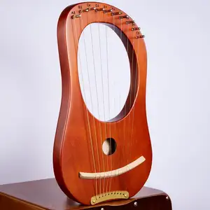 Mini harp de lyre 10 cordas, com ferramentas e outros instrumentos musicais para iniciantes