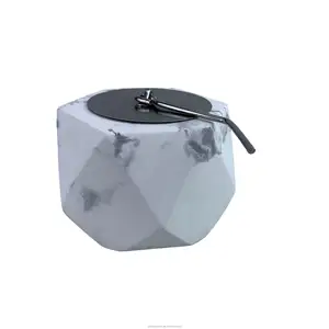 China Supplier Hexagon Smokeless Stove Concrete Table Fire Pit Outdoor Gas Portable Fire Pit With Cover