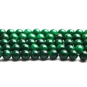 批发用于珠宝制作的绿色玉珠 (AB1914)