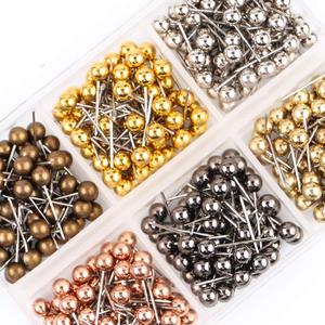 Chinchetas de mapa de cabeza redonda, chinchetas de bola, chinchetas de <span class=keywords><strong>Color</strong></span> caramelo, chinchetas decorativas de papel de dibujo, chinchetas de oficina personalizadas - Product Image 4