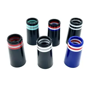 9.1x25x14mm 0.355 inch glitter Black with colored ring plastic ferrule for golf driver hybrid club assembly tool