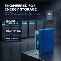 Sel Baterai LiFePO4 AUSLI 3.2V 72Ah Grade A Prismatic 3000 Siklus 230.4Wh Energi Terbarukan Tenaga Surya dan Angin