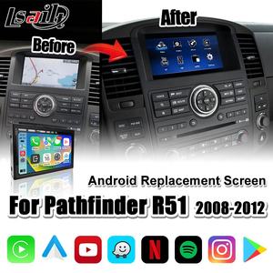 Lsailt 7英寸屏幕安卓多媒体升级为日产探路者R51 2008-13包括无线CarPlay，下载应用程序 - Product Image 2