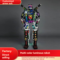 Costume de robot mecha lumineux intégral résistant aux chocs en EVA, emballé individuellement dans un carton pour location commerciale et défilés