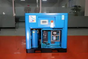 Gran oferta, ahorro de energía, bajo ruido, 7.5kw, 10Hp, 8Bar, compresor de aire de tornillo, eficiencia Industrial de alta calidad