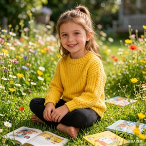 Pull en tricot à franges pour filles Frances Kids, personnalisable OEM & ODM, vêtements en maille à manches longues, pull en tricot moelleux - Product Image 1