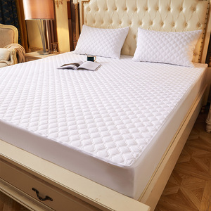 Sábana acolchada impermeable, <span class=keywords><strong>funda</strong></span> protectora de colchón, colcha fija, <span class=keywords><strong>funda</strong></span> de cama ajustada con <span class=keywords><strong>cremallera</strong></span> - Product Image 1