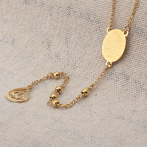 Collana Del <span class=keywords><strong>Rosario</strong></span> cattolico <span class=keywords><strong>In</strong></span> Acciaio Inox <span class=keywords><strong>In</strong></span> Rilievo <span class=keywords><strong>In</strong></span> <span class=keywords><strong>Oro</strong></span> da Uomo Collana Del <span class=keywords><strong>Rosario</strong></span> - Product Image 3