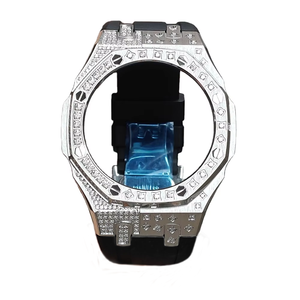 Boîtier et bracelet de remplacement Xinying Premium en acier inoxydable 316L multicolore 44 mm avec incrustation de pierres étoilées pour G-Shock GA2100 Moissanite - Product Image 1