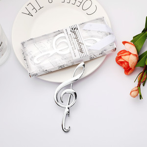 Symphony-abrebotellas cromado de <span class=keywords><strong>notas</strong></span> musicales para hombre de negocios, cornamusa triple para fiesta de boda, recuerdo de ducha nupcial, regalo de invitados - Product Image 5