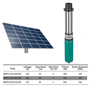 Solar Energy System Portable Agriculture <b>Submersible</b> System Solar Water <b>Pump</b> for Irrigation 4BDPC3/60-D72/600 Solar Water <b>Pump</b> 4 - Product Image 3