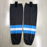 Chaussettes de hockey imprimées de haute qualité en gros Chaussettes de hockey sur glace réversibles personnalisées