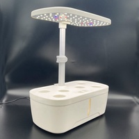Système de culture hydroponique miniature pour la maison, intelligent, LED, écologique, en ABS, avec pot pour la culture d'herbes aromatiques en intérieur.