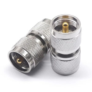 Conector macho UHF PL259 Adaptador macho a macho Conector macho UHF macho de baja pérdida Conector de - Product Image 1