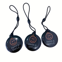 Porte-clés NFC Mini RFID avec logo personnalisé 13,56 MHz pour les réseaux sociaux, étiquette intelligente NFC