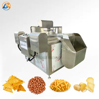 Friteuse électrique industrielle entièrement automatique personnalisable pour pommes de terre, avec décharge automatique et fonction de mélange