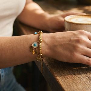 Pulsera de 18k con incrustaciones de resina epoxi, artículo de alta rentabilidad, regalo navideño para mujer, grado antidecoloración. - Product Image 2