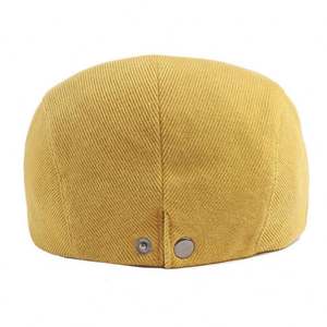Nouveauté 2024 – Béret en velours côtelé de haute qualité pour femme et homme, idéal printemps-automne, mode extérieure, style plat, casquette Ivy - Product Image 4