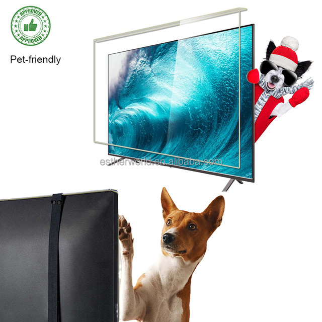 Pet Friendly Removable Hanging Acrylic UHD Anti Blue Light UV Screen Protector Hang on for Laptop Notebook Monitor LCD