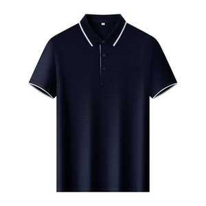 Polo Shirt Short Sleeve Cotton Pique Knit Breathable Unisex Summer Workwear Corporate Uniform Loose Fit - Product Image 5