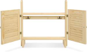 Grande <span class=keywords><strong>Stalla</strong></span> Doppia per <span class=keywords><strong>Cavalli</strong></span> con Porte, Unità di Stoccaggio e Esposizione in Legno per Cavallucci e Organizzazione della Stanza dei Giochi - Product Image 4