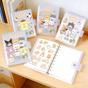 Carnet de notes portable en PVC réutilisable avec autocollants, thème dessin animé japonais, pour collection d'autocollants pour enfants - Product Image 1