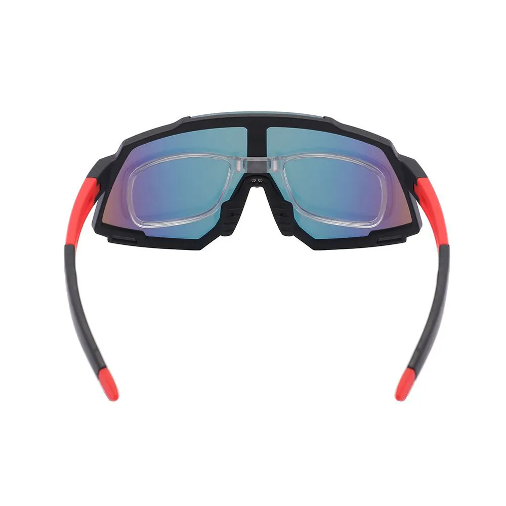 야외 스포츠 편광 5 렌즈 사이클링 안경 도로 자전거 고품질 안경 태양 바이저 선글라스 편광 된 맞춤형 안경