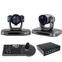 USD998 envío gratis G530 Kit de cámara de transmisión = 2 uds 4K 30X Zoom óptico PTZ cámara de conferencia HD mi LAN Broadcast AI + controlador