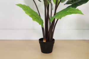 ต้นบอนไซเทียมสีเขียวพร้อมกระถางพลาสติกสี<span class=keywords><strong>ดำ</strong></span>สำหรับตกแต่งในบ้านกลางแจ้ง - Product Image 3