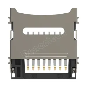 Denentech hot selling T-flash Cover-lifting H1.8 Micro SD card connector TF Micro SD3.0 connector for PCB
