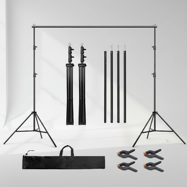 Factory 3*3M Adjustable Backdrop Stand Kit Photography Background Support System for Photo Video Live Streaming Party Ceremony