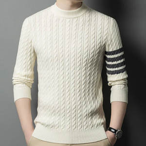 ¡Novedad de 2024! Suéter de diseñador para hombre, jersey de cuello redondo de punto de algodón de otoño con logotipo, prendas de punto huecas de invierno a la moda - Product Image 1