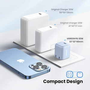 <span class=keywords><strong>Chargeur</strong></span> Mural UGREEN 30W USB C Nexode Pliable GaN PPS Compact Charge Rapide <span class=keywords><strong>Bloc</strong></span> <span class=keywords><strong>Chargeur</strong></span> PD3.0 pour <span class=keywords><strong>iPhone</strong></span> 15 <span class=keywords><strong>14</strong></span> 13 - Product Image 6