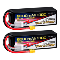 Batterie de drone VANT 6S 22.8V 6000/6500/7000/7500/8000/9000mAh 100C LiHV pour drones de 7-8 pouces 400-450mm X8 10 pouces