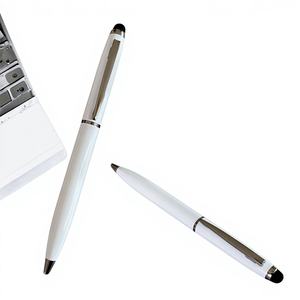 Stylo rotatif en métal de haute qualité de la marque OLIVIA, couleur bleue, écologique, avec logo personnalisé, pour la papeterie d'entreprise, écriture au bureau - Product Image 1