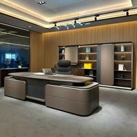 Bureau de direction modulaire en forme de L, moderne et luxueux, avec 2 tiroirs, en bois, pour usage commercial