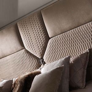 Letto Matrimoniale Italiano di Lusso in Legno Massello con Ampio Schermo per Camera da Letto Principale, Design Moderno, Capacità per <span class=keywords><strong>Due</strong></span> Persone, Arredamento per la Casa - Product Image 4