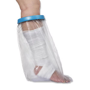Protector de Vendaje Médico Impermeable al por Mayor, Nivel 6, de Silicona+PVC, para Piernas Cortas de Adultos, Reutilizable y Ecológico - Product Image 1