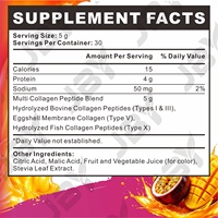 Collagène hydrolysé en poudre de type I et III, supplément protéiné, formule personnalisée, fabricant OEM, vente en gros