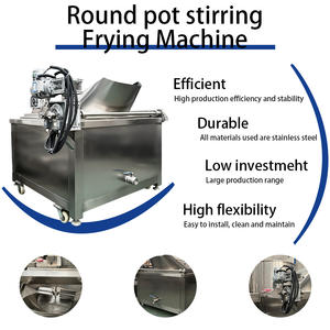 Friteuse à gaz électrique ronde pour frites industrielles, <span class=keywords><strong>machine</strong></span> à pommes de terre, oignons, snacks commerciaux - Product Image 6
